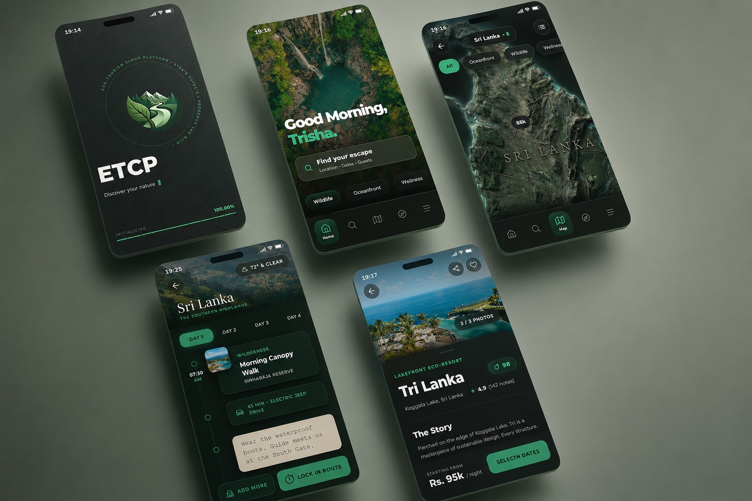 ETCP project interface showcase